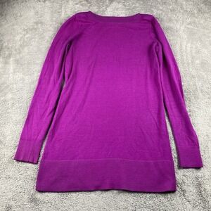 ANN TAYLOR LOFT Tunic Sweater Womens XS Magenta Long Sleeve